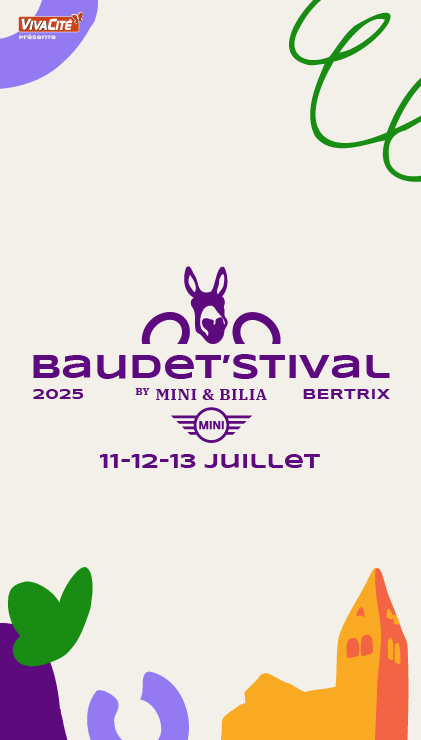 Logo Baudet'stival - Identité visuelle festival musical Belgique