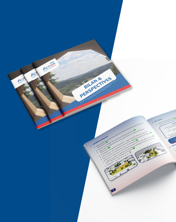 Brochure Action 2030 - Design print communication liste politique
