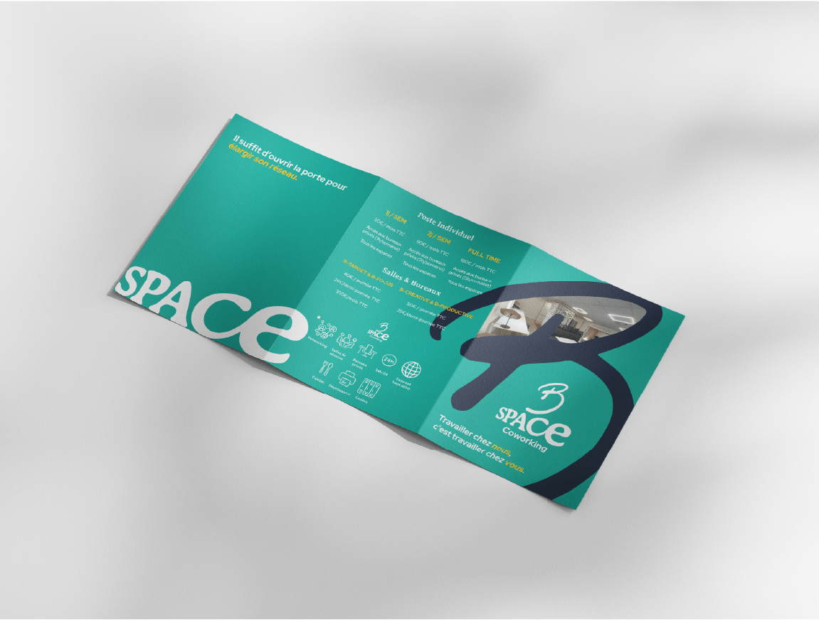 B-Space Coworking - Réalisation brochure Jeune Pousse Bertrix