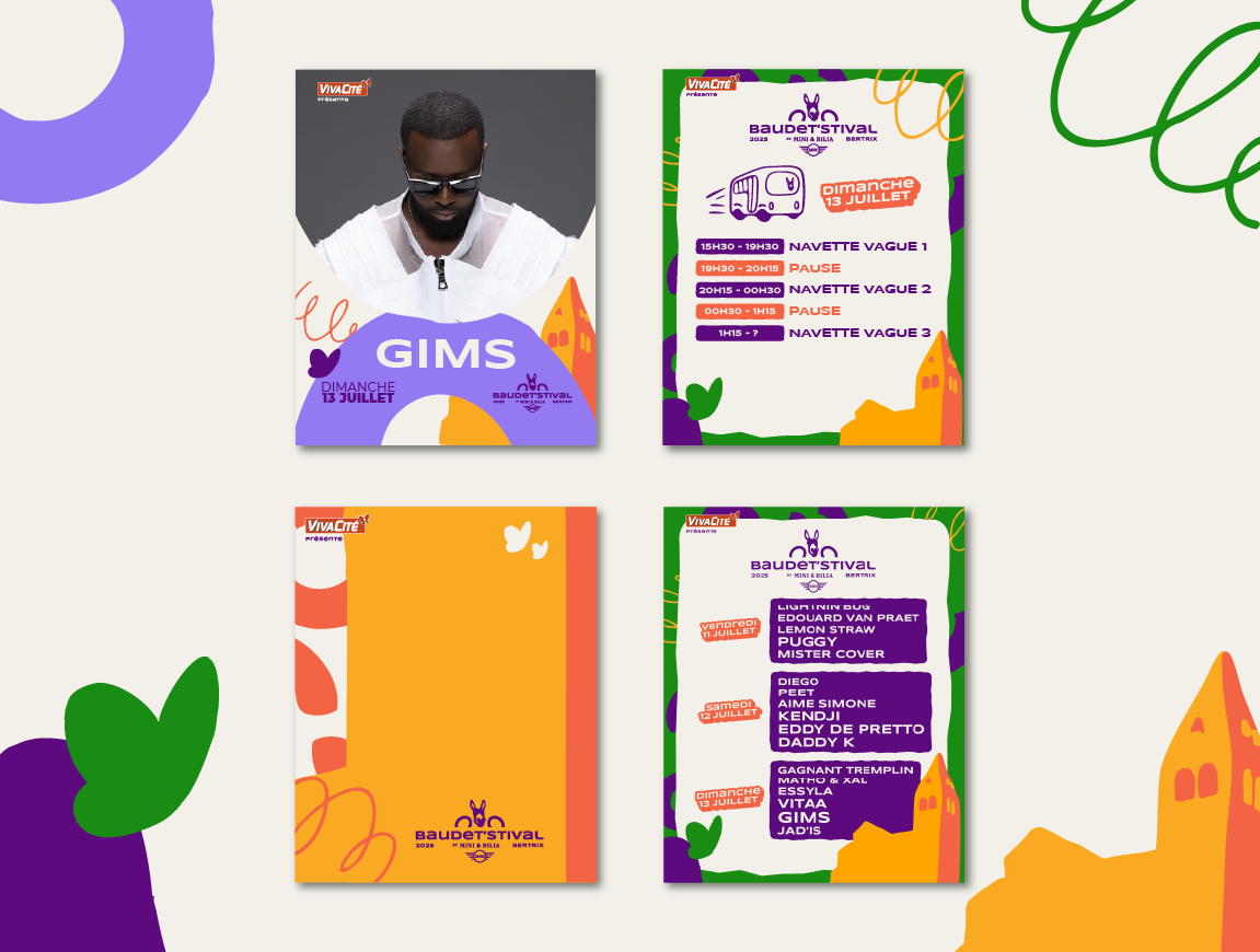 Baudet'stival - Réalisation modèle réseaux sociaux Jeune Pousse Bertrix