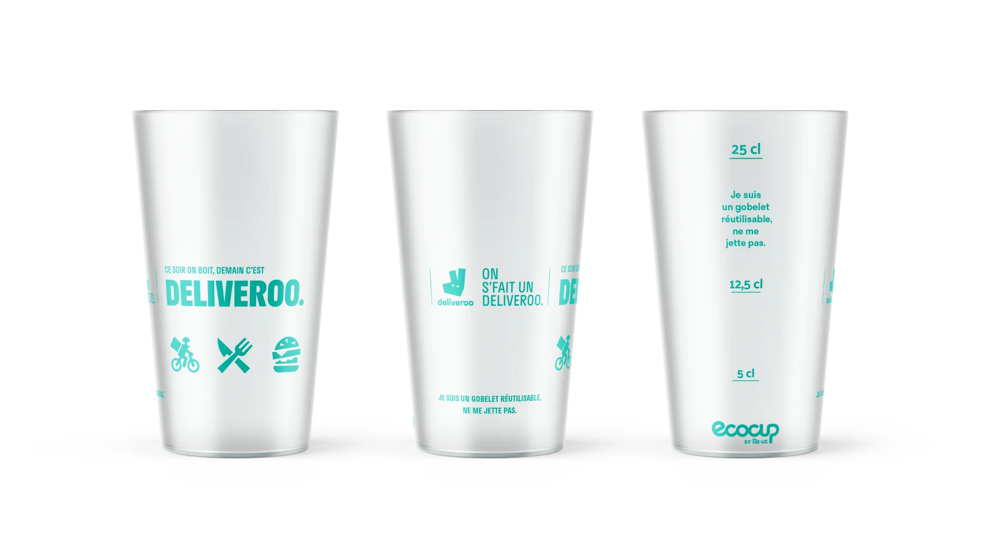 Mise en scène pour le branding d'un eco-cup